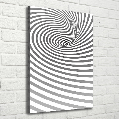 Tableau sur toile Spirale à rayures