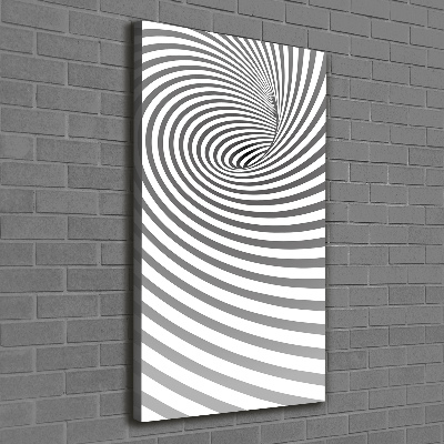 Tableau sur toile Spirale à rayures