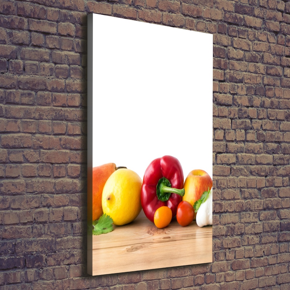 Tableau imprimé sur toile Fruits et légumes