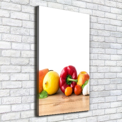 Tableau imprimé sur toile Fruits et légumes