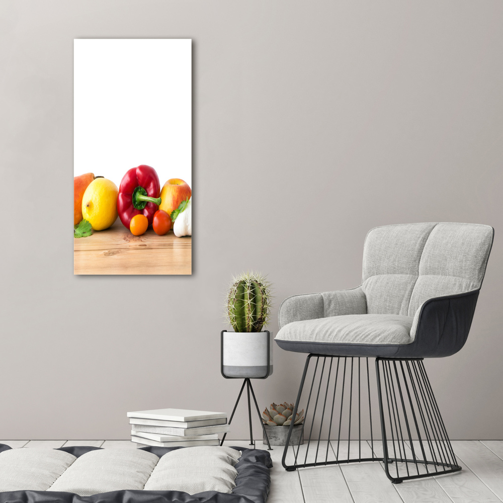 Tableau imprimé sur toile Fruits et légumes