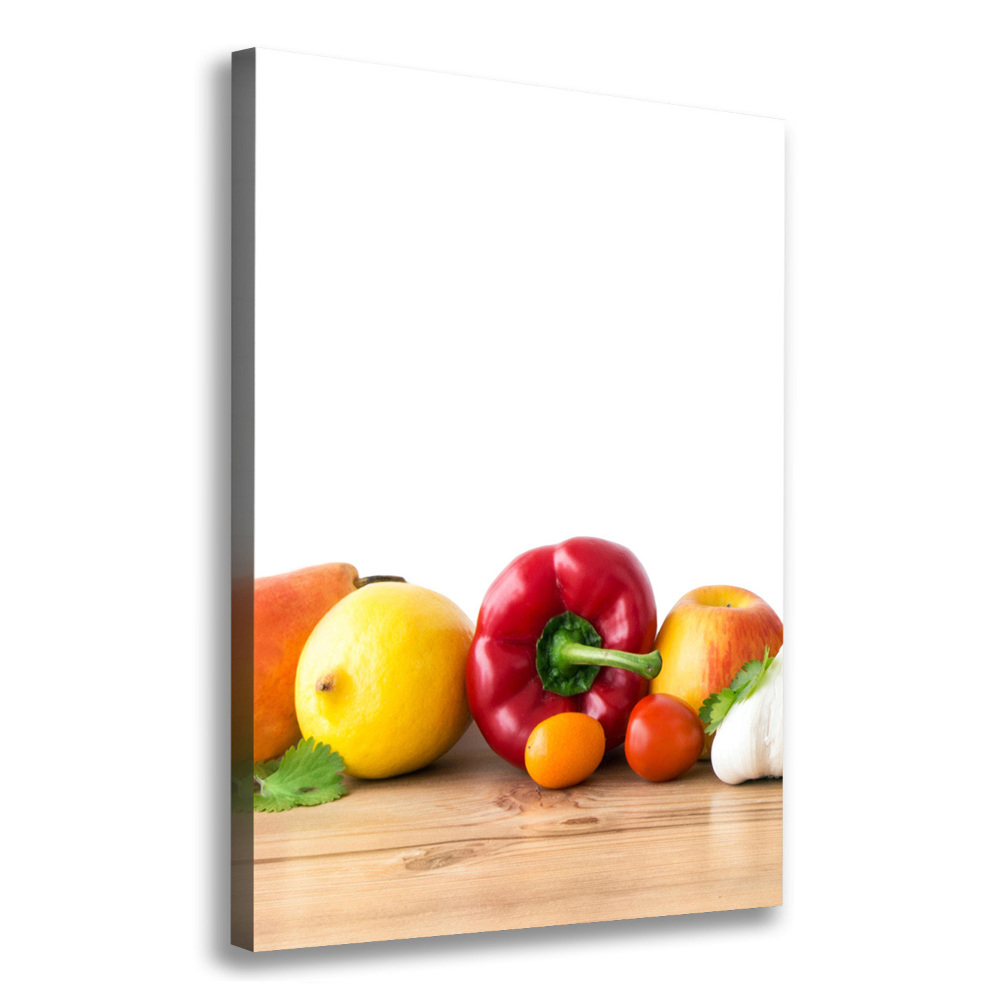 Tableau imprimé sur toile Fruits et légumes