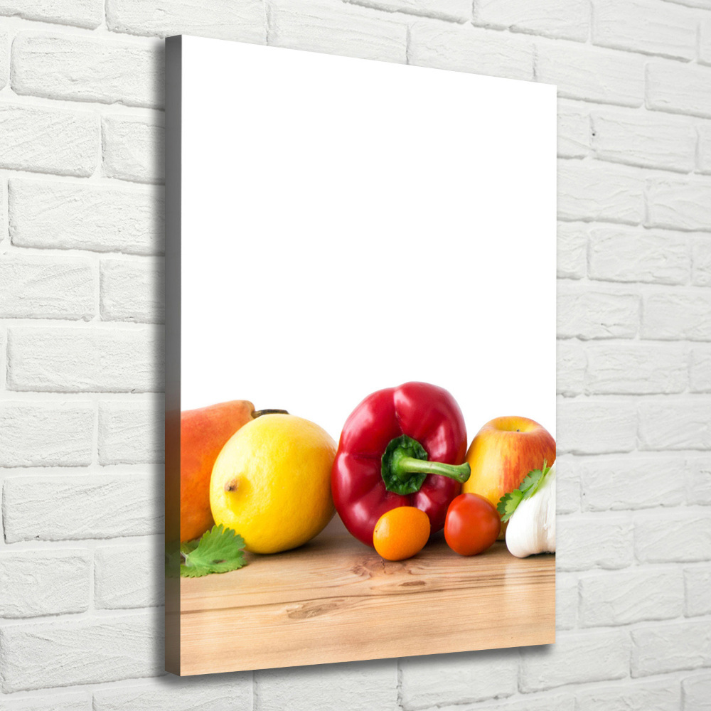 Tableau imprimé sur toile Fruits et légumes