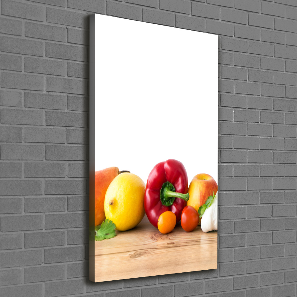 Tableau imprimé sur toile Fruits et légumes