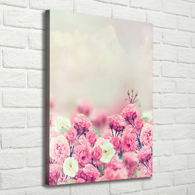 Tableau toile imprimée Rose sauvage