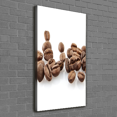 Tableau sur toile Des grains de café délicieux