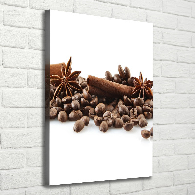 Tableau toile imprimée Grains de café