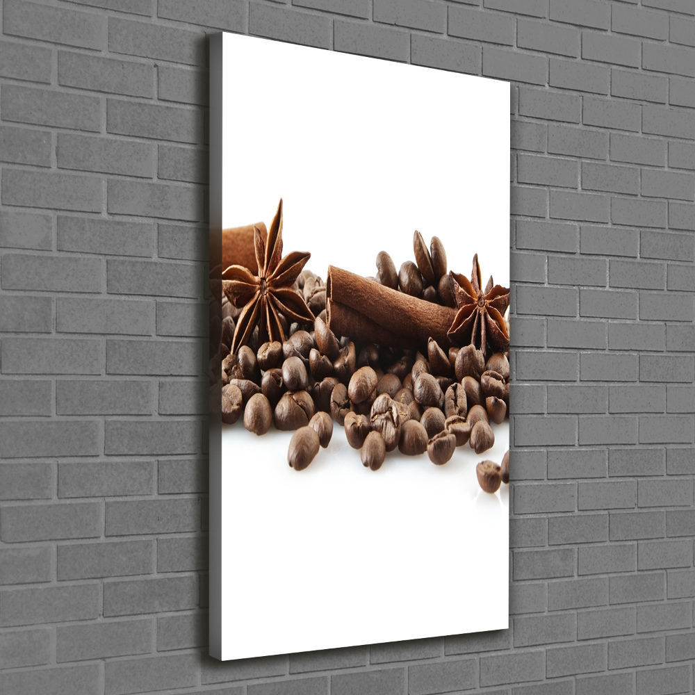 Tableau toile imprimée Grains de café