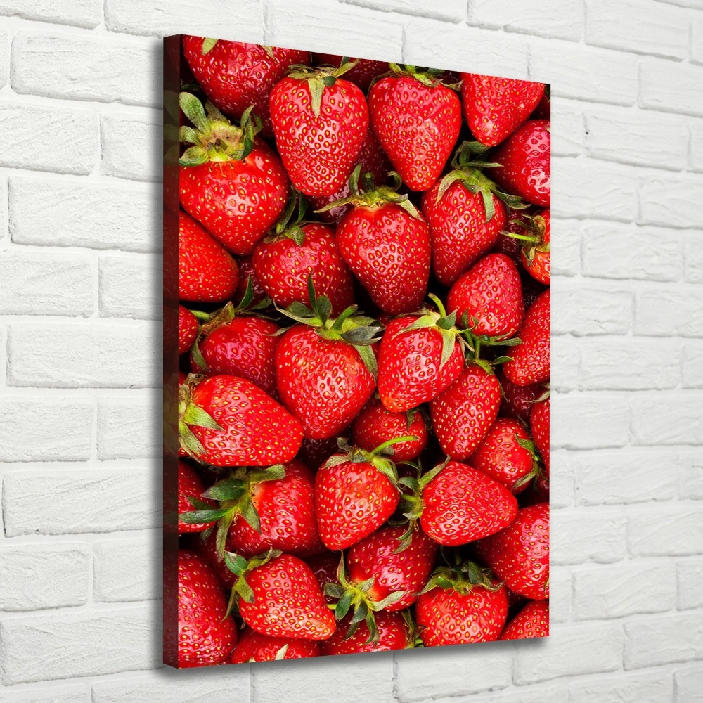 Tableau toile imprimée Les fraises