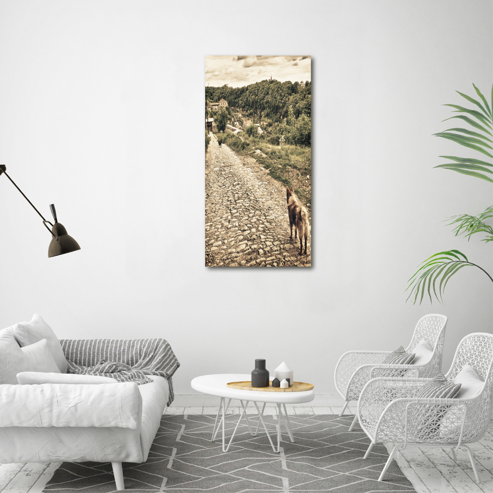 Tableau sur toile Deux chiens de montagne