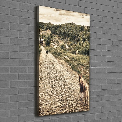 Tableau sur toile Deux chiens de montagne