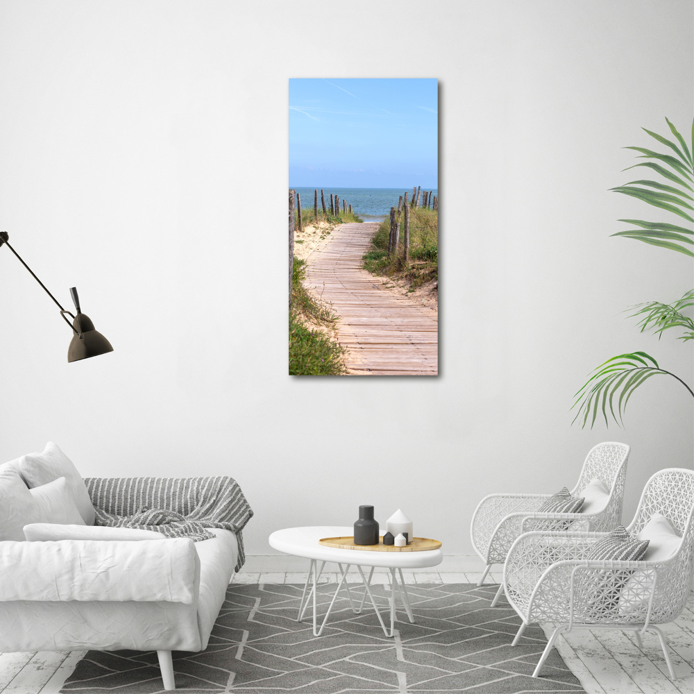 Tableau toile imprimée Sentier vers les plages