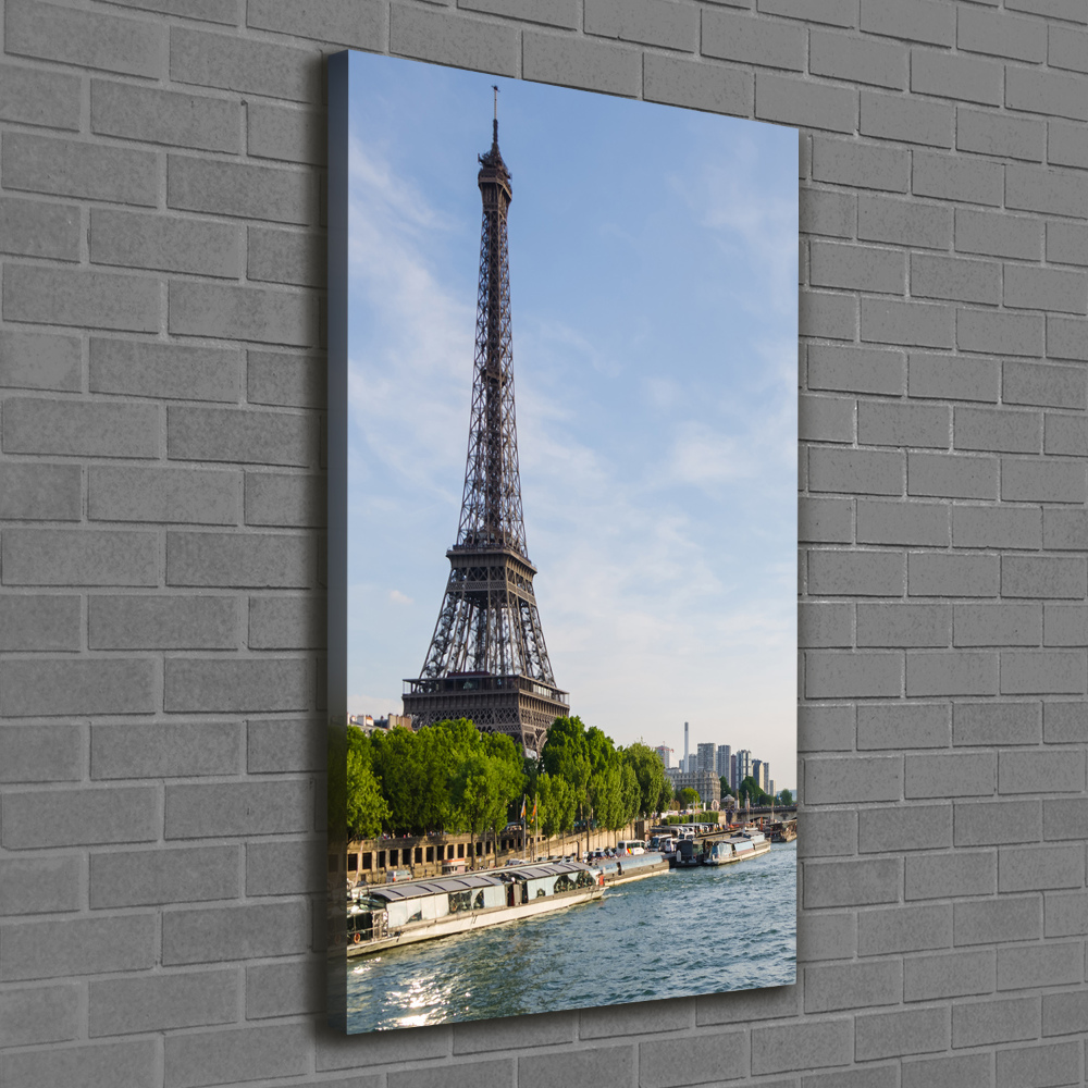 Tableau sur toile Tour Eiffel symbole de la France