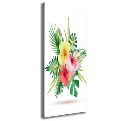 Tableau toile imprimée Les fleurs hawaïennes