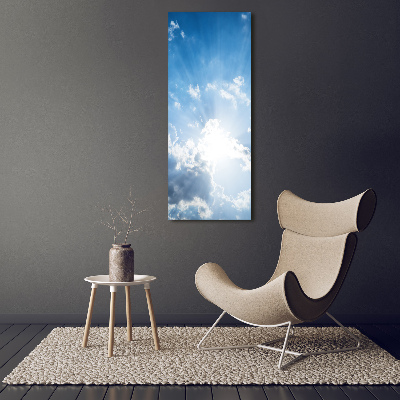 Tableau toile imprimée Nuages dans le ciel soleil