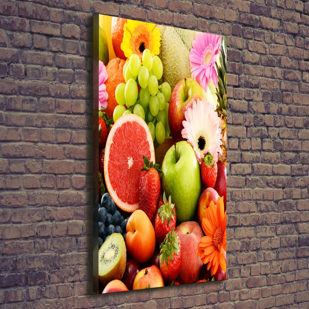 Tableau mural sur toile Fruits et fleurs