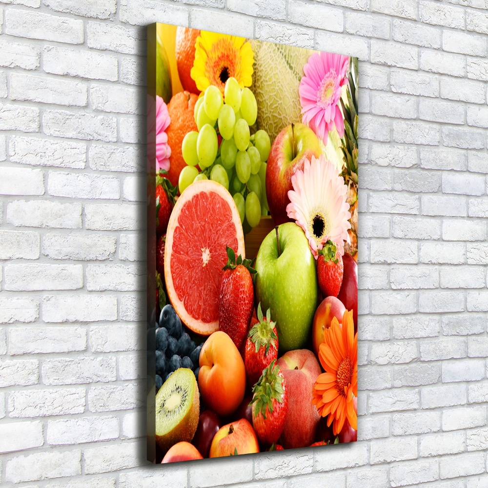 Tableau mural sur toile Fruits et fleurs