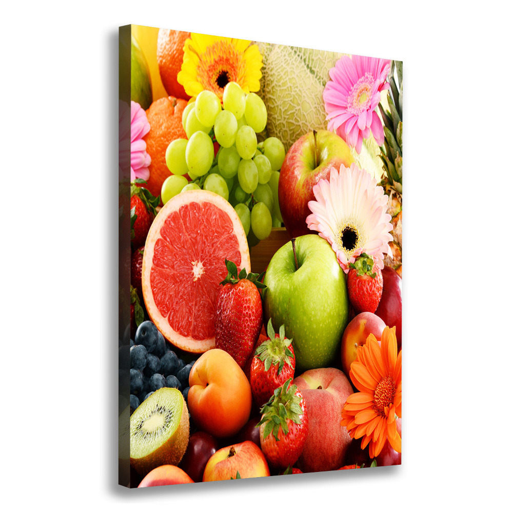 Tableau mural sur toile Fruits et fleurs