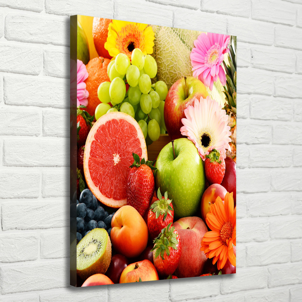 Tableau mural sur toile Fruits et fleurs