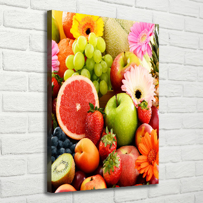 Tableau mural sur toile Fruits et fleurs