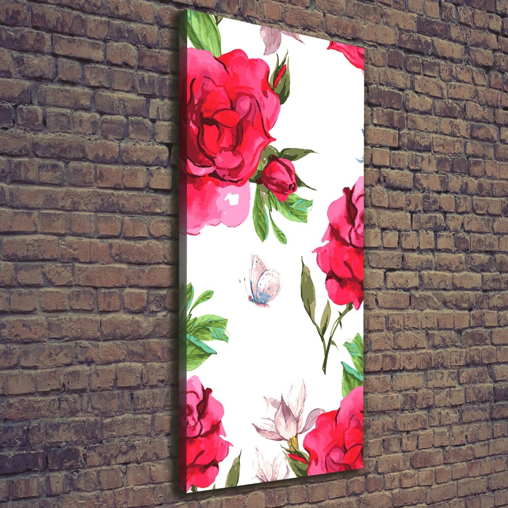 Tableau mural sur toile Roses rouges