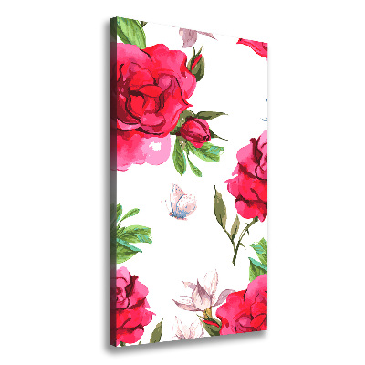 Tableau mural sur toile Roses rouges