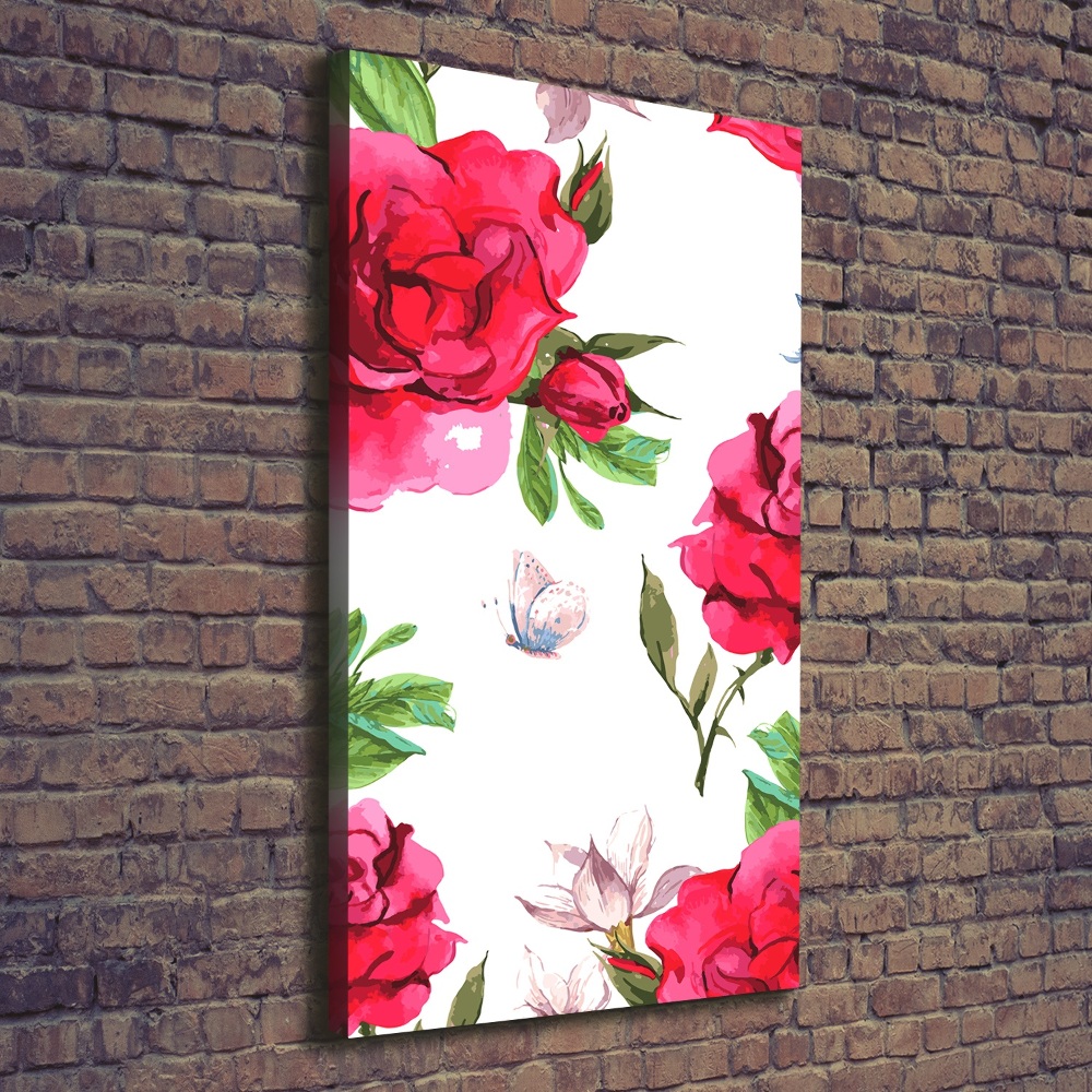 Tableau mural sur toile Roses rouges