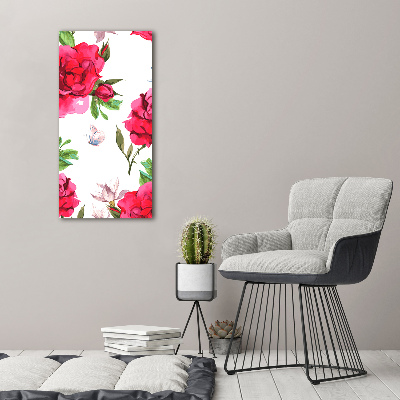 Tableau mural sur toile Roses rouges