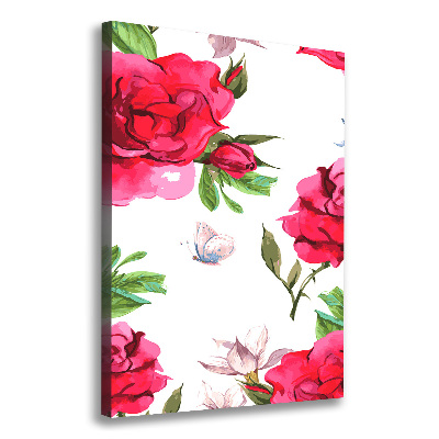 Tableau mural sur toile Roses rouges