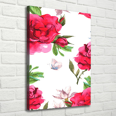 Tableau mural sur toile Roses rouges