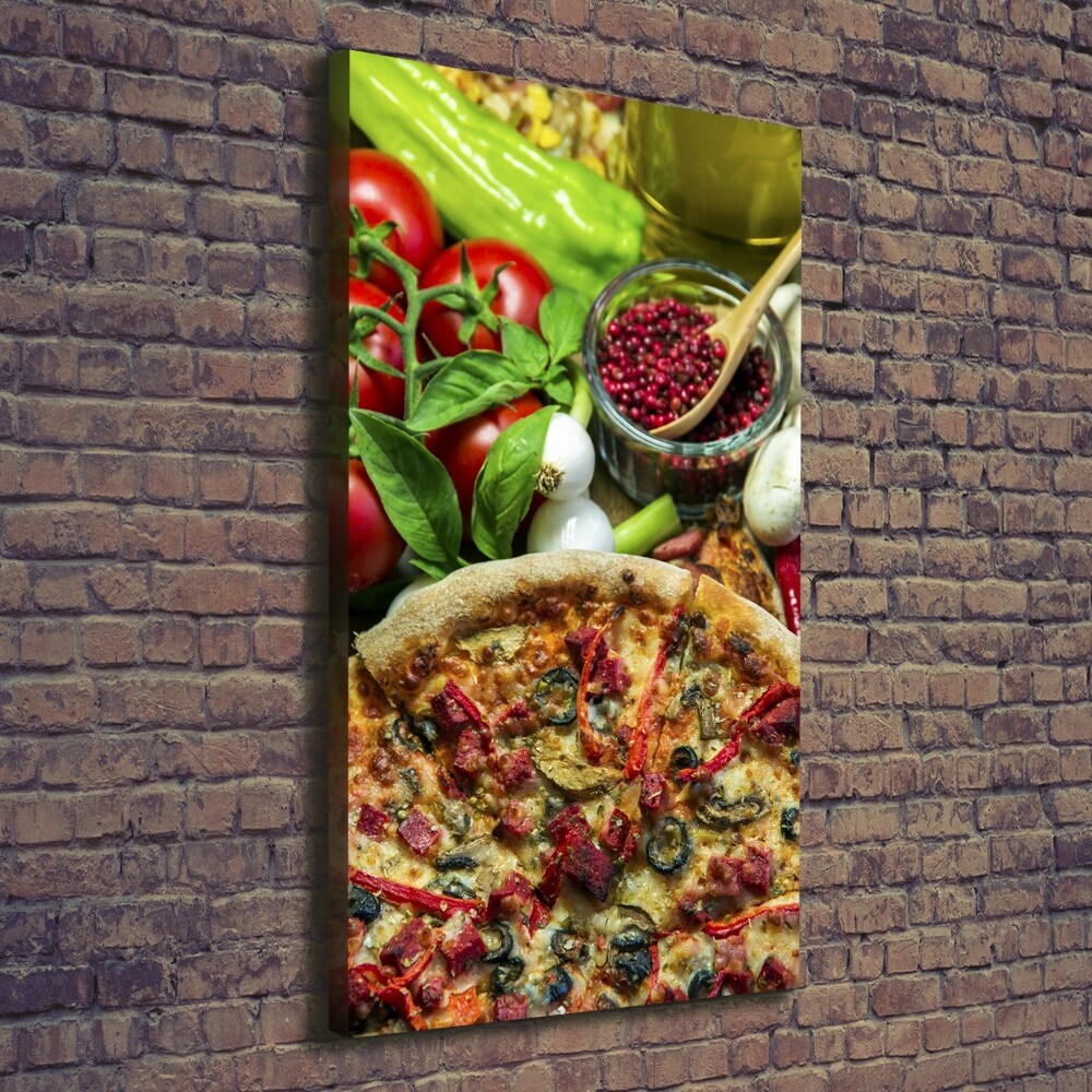 Tableau toile imprimée Pizza