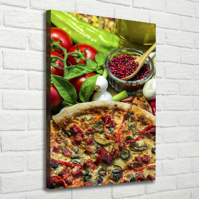 Tableau toile imprimée Pizza