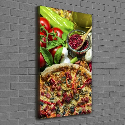 Tableau toile imprimée Pizza