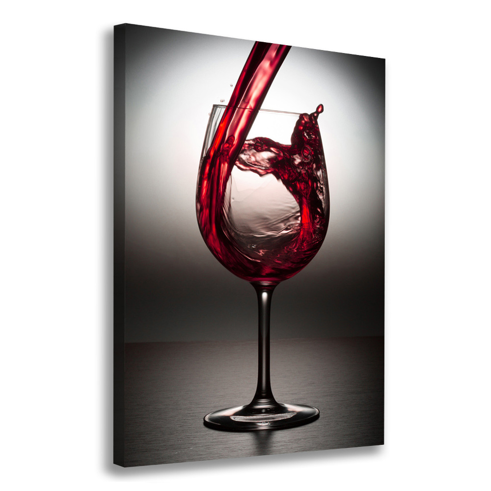 Tableau toile imprimée Vin rouge