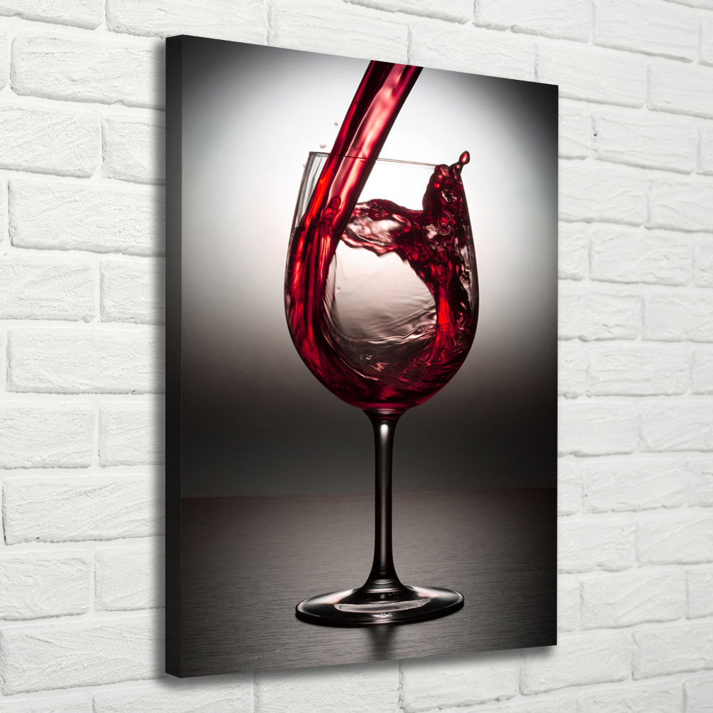 Tableau toile imprimée Vin rouge