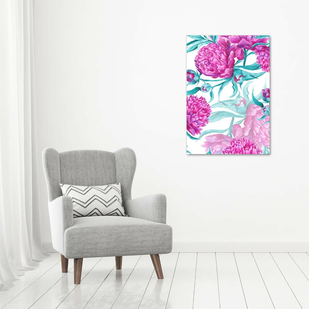 Tableau toile imprimée Pivoines fleurs