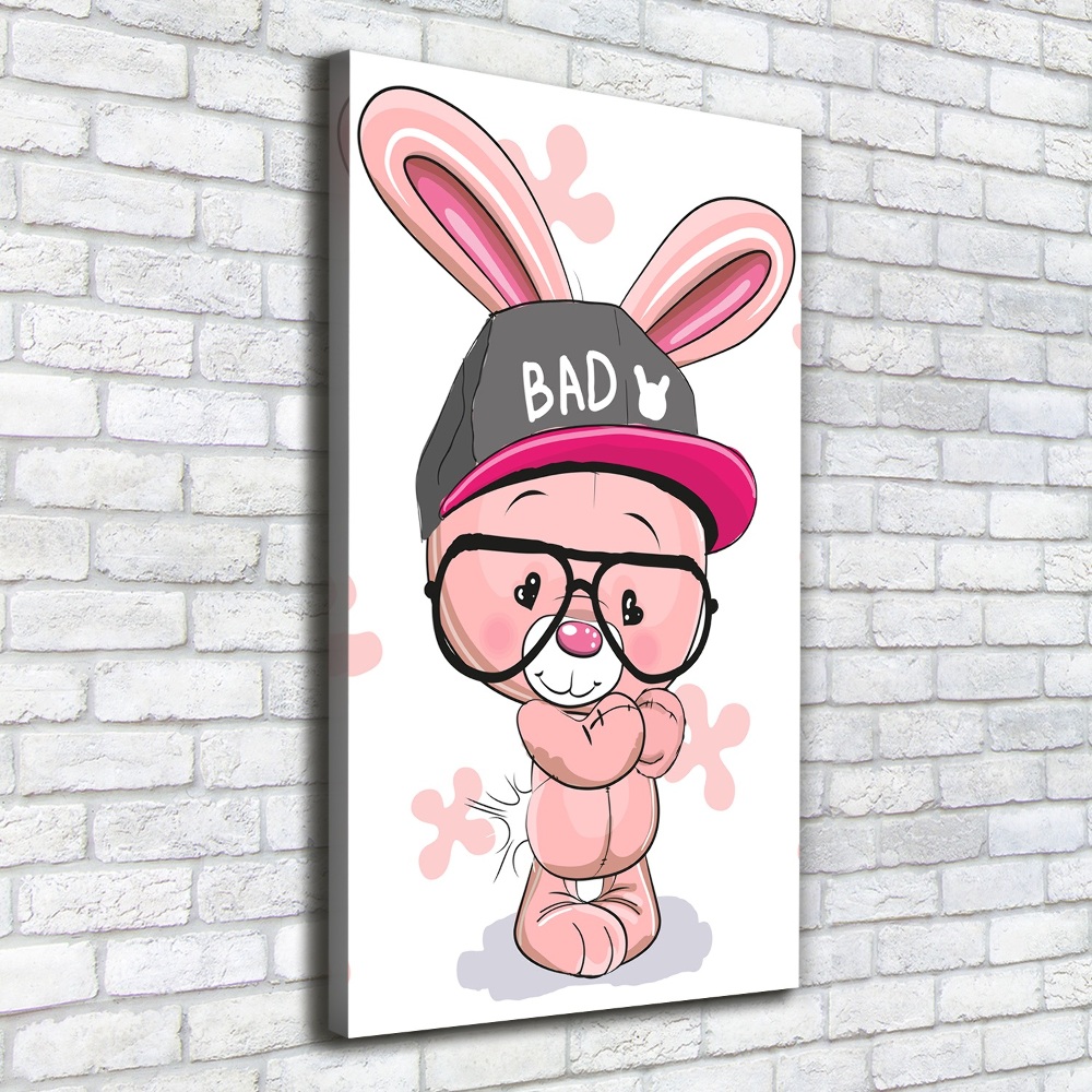 Tableau photo sur toile Lapin dans un chapeau