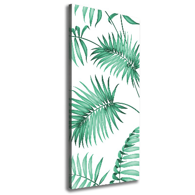 Tableau toile imprimée Feuilles tropicales palmier