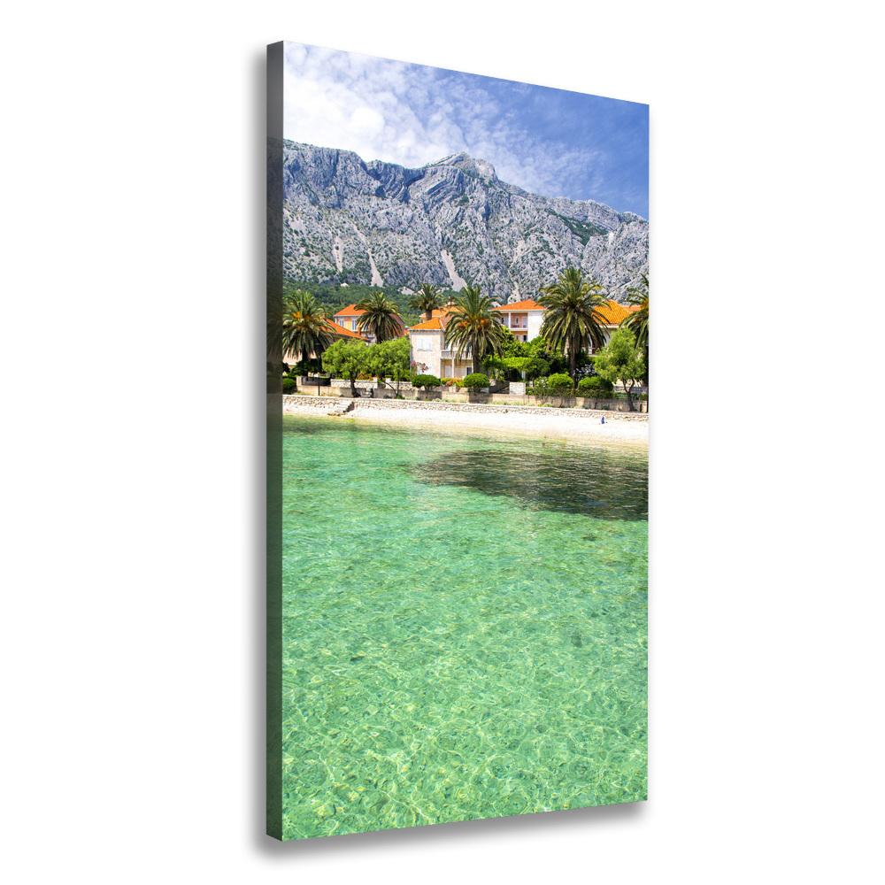 Tableau sur toile Plage en Croatie