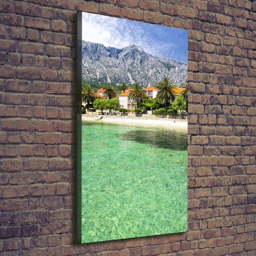 Tableau sur toile Plage en Croatie