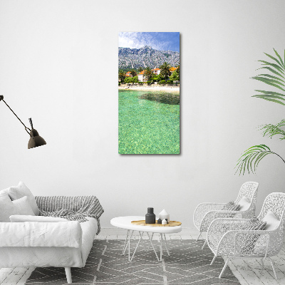 Tableau sur toile Plage en Croatie