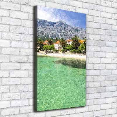 Tableau sur toile Plage en Croatie