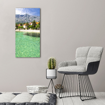 Tableau sur toile Plage en Croatie