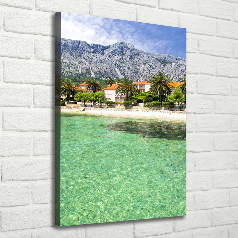 Tableau sur toile Plage en Croatie