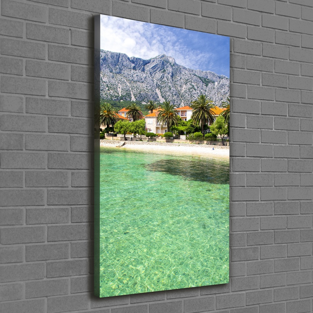 Tableau sur toile Plage en Croatie