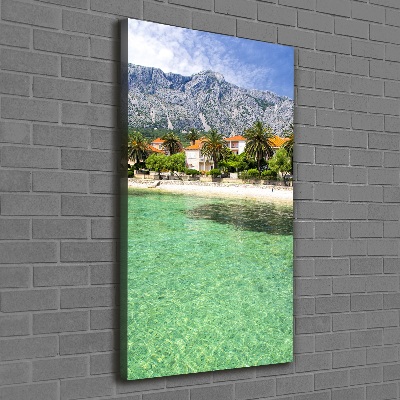 Tableau sur toile Plage en Croatie