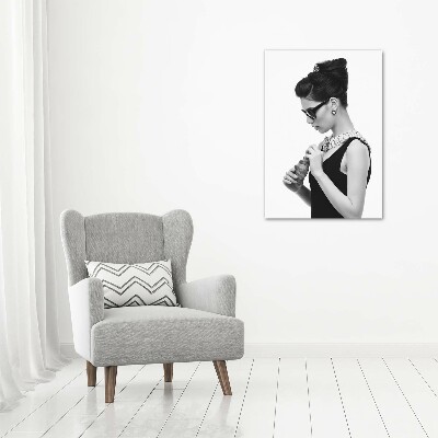 Tableau toile imprimée Femme en lunettes