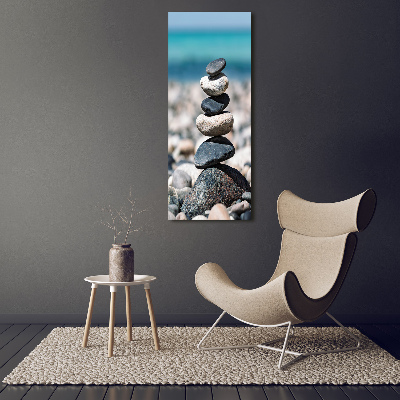 Tableau mural sur toile Plage caillouteuse