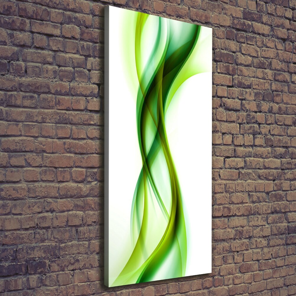 Tableau mural sur toile Vague abstraite verde