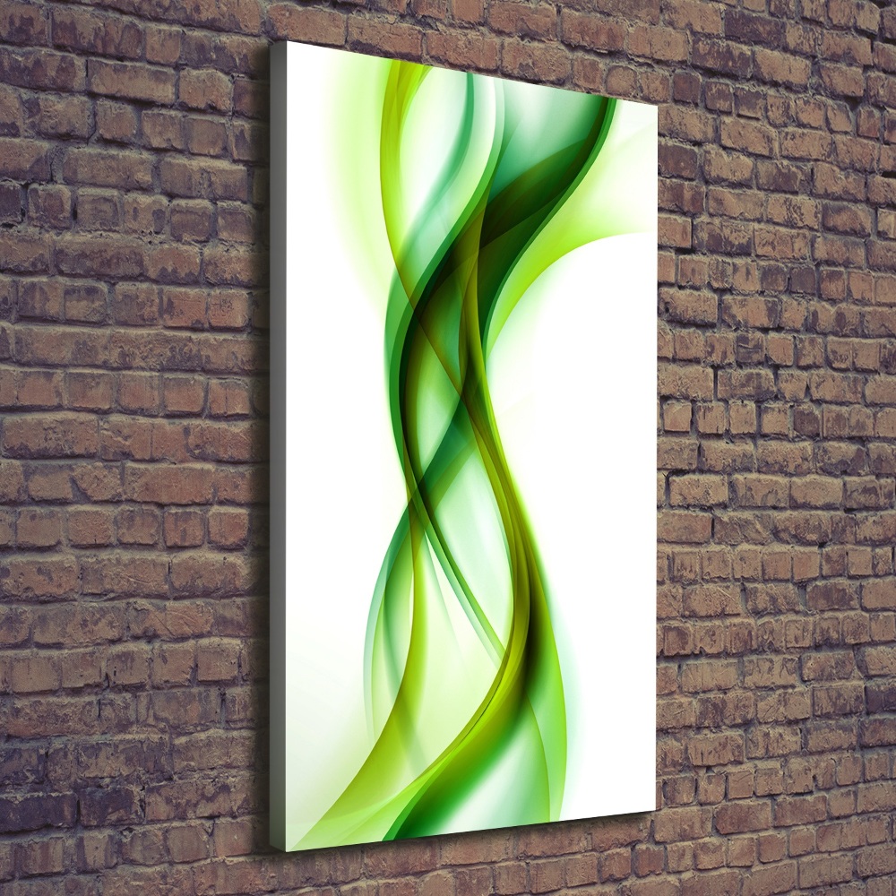 Tableau mural sur toile Vague abstraite verde